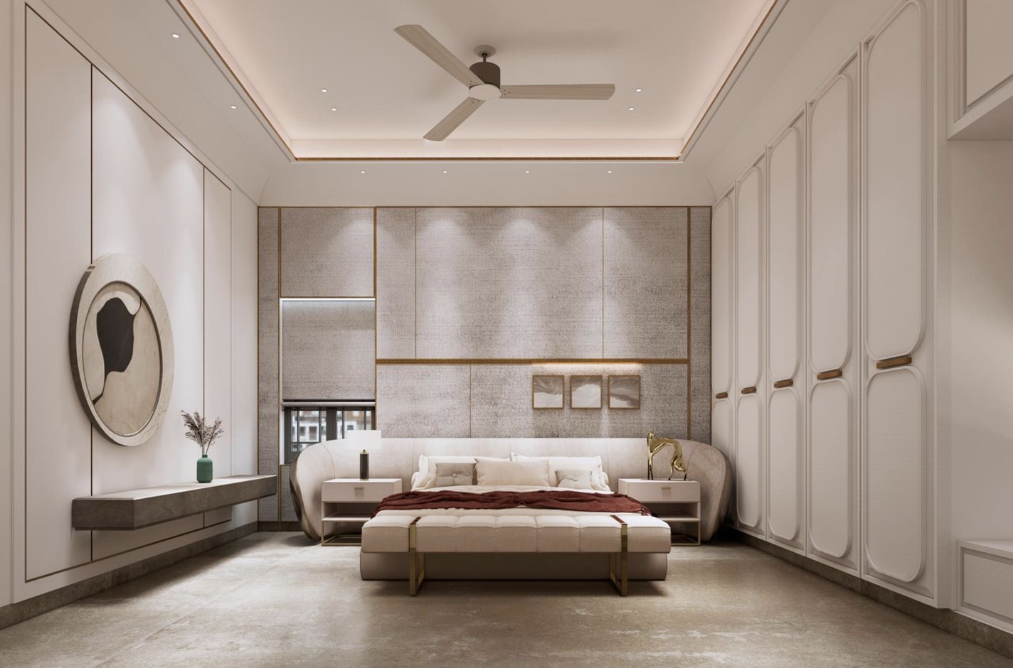 Hyderabad residence — master bedroom
