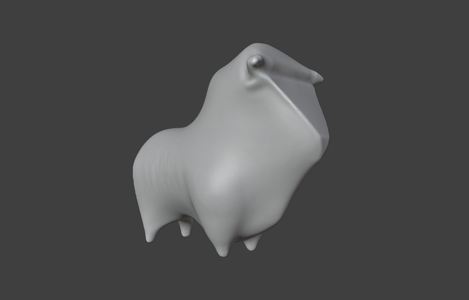 House of Katachi — bull sculpture, 3D model